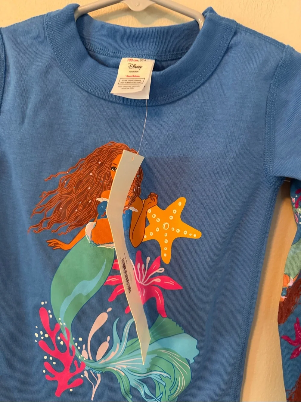 Hanna Andersson Blue Mermaid Short Sleeve Kids Pajama Set